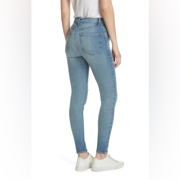 FRAME Ali High Rise Ripped Skinny Cigarette Jeans (Size 26) - Picture 3 of 8